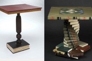 Что можно сделать с ненужных книг? Дизайнерская мебель из книг.