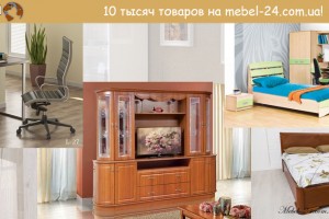 В интернет-магазине Mebel-24 — 10 тысяч товаров для обустройства квартиры, дома, офиса!