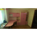 Детская комната Д-12 розовая фото от Мебель-24