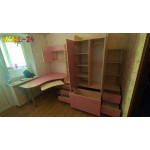 Дитяча кімната Д-12 рожева фото від Мебель-24