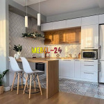 Проект угловая кухня с бар стойкой от Mebel-24
