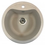 Мийка гранітна кругла 490 бежева ТМ Mebel-24