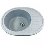Мийка гранітна овальна 6250 сіра ТМ Mebel-24