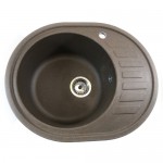 Мойка гранитная овальная 6250 шоколад ТМ Mebel-24