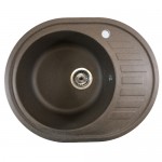 Мойка гранитная овальная 6250 шоколад ТМ Mebel-24