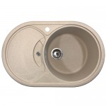 Мойка гранитная овальная 7850 бежевая ТМ Mebel-24