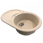  Мойка гранитная овальная 7850 бежевая ТМ Mebel-24