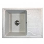 Мойка гранитная прямоугольная 6750 белая ТМ Mebel-24