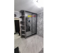 Шафа купе із дзеркалом графіт