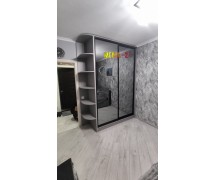 Шафа купе із дзеркалом графіт