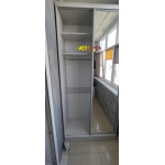 Шкаф купе на балкон серый от Мебель-24