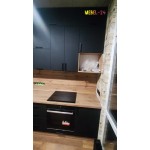 Кухня угловая на заказ чёрная от TM Mebel-24