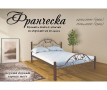 Кровать Франческа на деревянных ножках