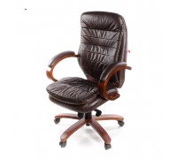 Кресло Валенсия EX MB кожа коричневый