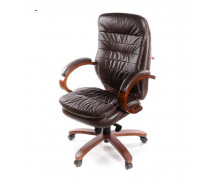 Кресло Валенсия EX MB кожа коричневый