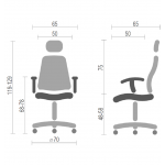 Кресло Сити CH SR(L) синий