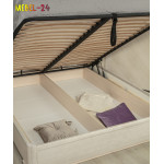 дерев'яне ліжко Мілена підйомником від Олімп