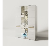 Шафа 3Д Біанко з дзеркалом
