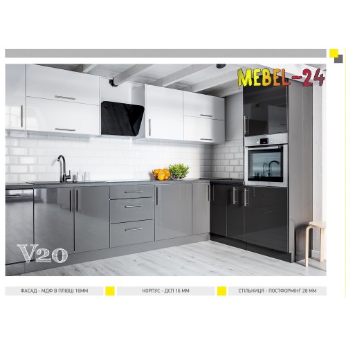 Кухня кутова модерн V20 від ViANT