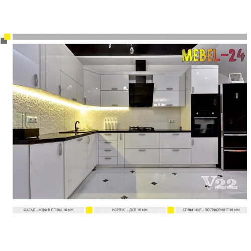 Кухня кутова модерн V22 від ViANT