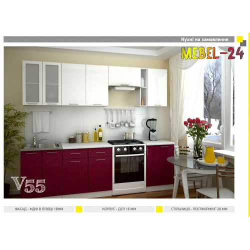 Кухня прямая модерн V55 от ViANT