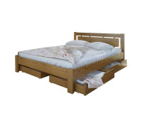 Ліжко двоспальне Осака з ящиками