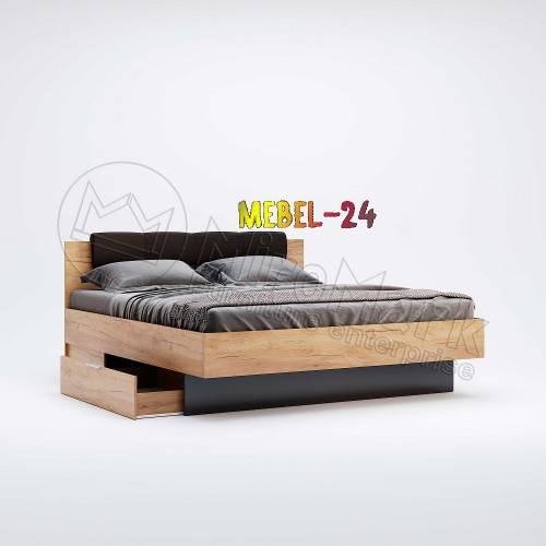 Кровать 1,6 Луна с ящиками Миромарк