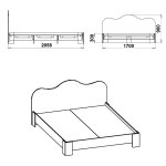 Кровать 170 МДФ Компанит