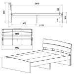 Кровать Модерн 140 Комапнит