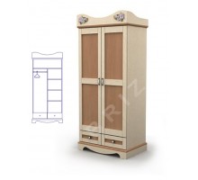 Двухдверный шкаф комби An-02/1 Angel Двухдверный шкаф комби An-02/1 Angel