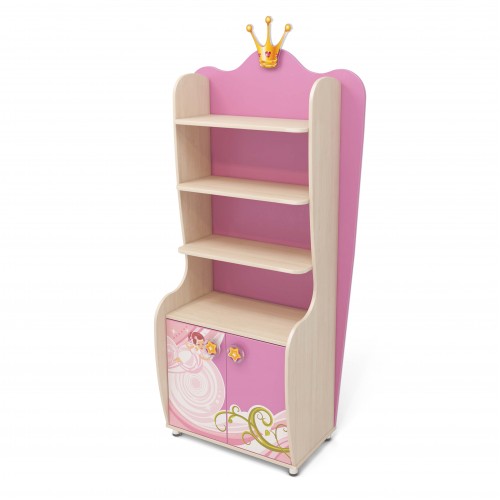 Книжный шкаф розовый Cn-04 Cinderella от Мебель-24
