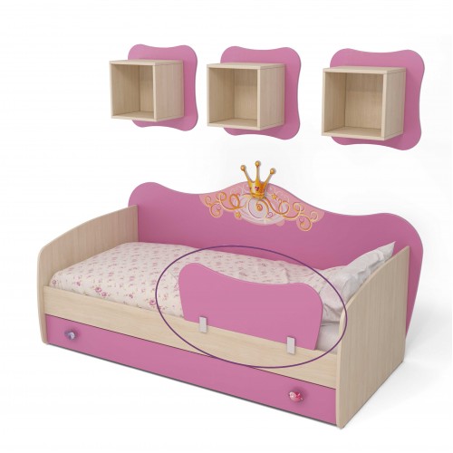 Защитная боковина к кровати розовая Cn-20 Cinderella от Мебель-24