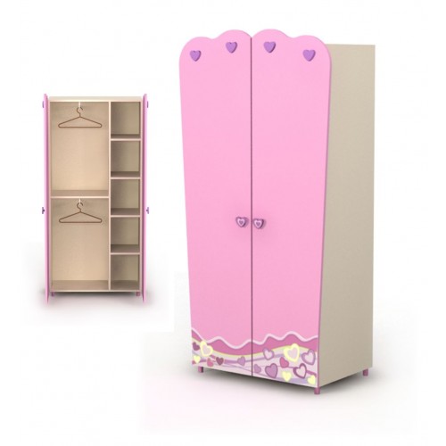 Двухдверный шкаф Pn-02/3 Pink от Мебель-24