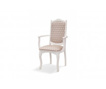 Крісло з підлокітниками Наталі біле