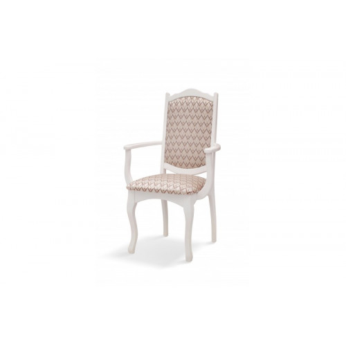 Кресло с подлокотниками Натали белое от Мебель-24