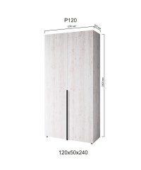Шафа Сота Р-120 Дуб Крафт Білий