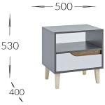 Приліжкова тумба Wood 1Ш Гарант Приліжкова тумба Wood 1Ш Гарант
