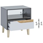 Приліжкова тумба Wood 1Ш Гарант Приліжкова тумба Wood 1Ш Гарант