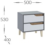 Приліжкова тумба Wood 2Ш Гарант Приліжкова тумба Wood 2Ш Гарант
