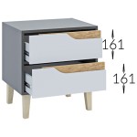 Приліжкова тумба Wood 2Ш Гарант Приліжкова тумба Wood 2Ш Гарант
