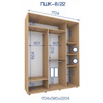Шафа купе ПШК-8/22