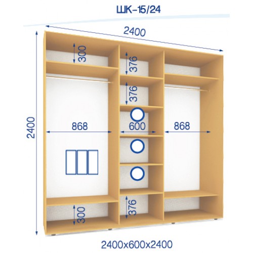 Шафа купе ШК-15/24