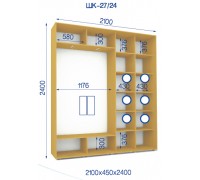Шкаф купе ШК-27/24