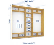 Шкаф купе ШК-38/24