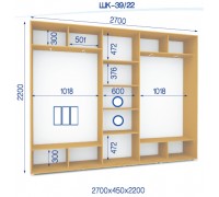Шафа купе ШК-39/22