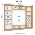 Шафа купе ШК-41/22 з дзеркалами