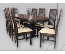 Стол Неаполь 2+стулья Карина-2 комплект