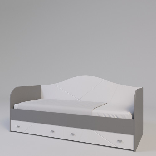 Кровать X-10 СКАУТ белый мат