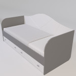 Ліжко X-10 Скаут білий мат