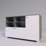 Комод 19 X-Скаут білий мат Санті Меблі